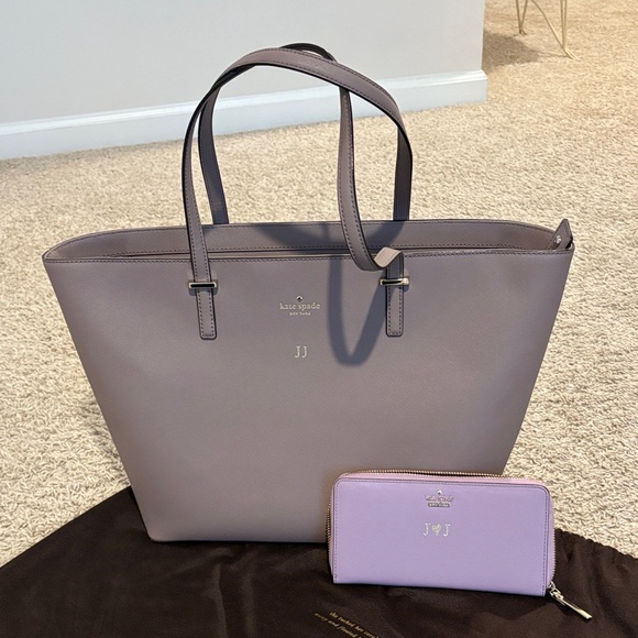 Kate Spade Lavender Tote and Wallet Set - Picture 1 of 2